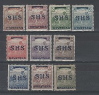 Yougoslavie _  (1919 ) Timbres- Taxe Surch. S HS - Préphilatélie