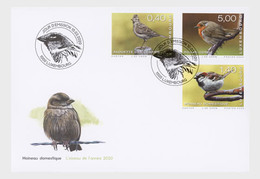 Luxembourg 2020 - Rare Birds FDC - Unused Stamps