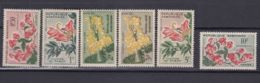 Gabon Flowers 1961 Mi#160-165 Mint Hinged - Gabón (1960-...)