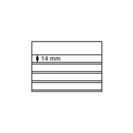 Standard Cards PVC 158x113 Mm,l4 Clear Strips With Cover Sheet, Black Card, 100 Per Pack - Einsteckkarten