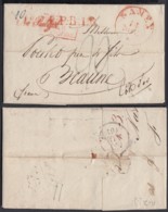 BELGIQUE LETTRE DATE DE NAMUR 14/11/1829 VERS BEAUNE "NA POSTIJD" (EB) DC-7382 - 1815-1830 (Holländische Periode)