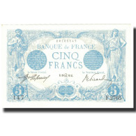 France, 5 Francs, Bleu, 1913, 1913-07-29, SPL, Fayette:2.19, KM:70 - 20 F 1905-1913 ''Bleu''