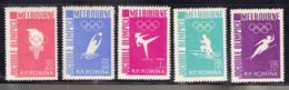 Romania 1956 Olympic Games Mi#1598-1602 Mint Hinged - Ongebruikt