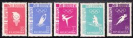 Romania 1956 Olympic Games Mi#1598-1602 Mint Hinged - Neufs