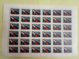 USSR Russia 1990 Sheet Joint Soviet Japanese Space Flight Exploration Flag Japan Explore Stamps MNH Mi 6152 Edge Damaged - Full Sheets