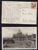Vatikan Vatican 1939 Picture Postcard To LINDAU Germany - Covers & Documents