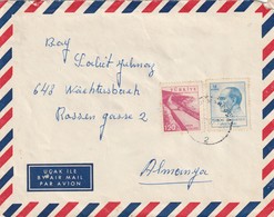 Turkey Cover Germany - 1959 - Ankara Highway Kemal Ataturk - Lettres & Documents