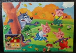 The Three Little Pigs Folklore Child Story 2015 Hong Kong Maximum Card MC Type B - Maximum Cards
