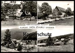 ÄLTERE POSTKARTE HOLZHAU SACHSEN FDGB ERHOLUNGSHEIM FORTSCHRITT TRABANT TRABBI Rechenberg-Bienenmühle Postcard AK - Holzhau