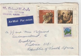 Canada Cover South Africa - 1980 - Royal Canadian Academy Of Arts Meeting Of The School Trustees Inspiration Scuplture - Cartas & Documentos