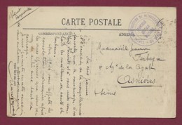 140320 - MILITARIA GUERRE 1914 18 FPM Cachet CENTRE D'INSTRUCTION DE MITRAILLEURS DU HAVRE FRANCHISE POSTALE MILITAIRE - Storia Postale