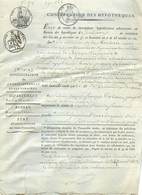 REAUMUR LA MOTHE-SAINT-HERAY FONTENAY-LE-COMTE JEAN-JOSEPH-FRANCOIS DE VEXIAU HYPOTEQUES ACTE NOTARIE 1817 VENDEE - La Chataigneraie