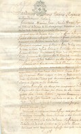 PARCHEMIN VELIN JEAN-CHARLES VEXIAU JUGE TRIBUNAL DE LA CHATAIGNERAIE REAUMUR PLISSONNIERE LA BOISSIERE VENDEE 1791 - La Chataigneraie