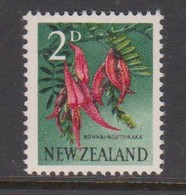 New Zealand SG 783 1960 Definitives Two Pence Kaka Beak ,mint Never Hinged - Ongebruikt
