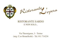 [MD4580] CPM - TORINO - RISTORANTE L'OPERA - RISTORANTE SARDO - PERFETTA - NV - Cafes, Hotels & Restaurants