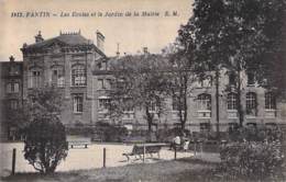 93 - PANTIN : Les Ecoles Et Le Jardin De La Mairie - CPA - Seine St Denis - Pantin