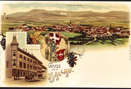 1900 Lithokarte Aus Hallau, Gelaufen Nach Beggingen - Hallau