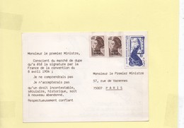 Carte Postale Contestation Contre Décision De La France - Lettres & Documents