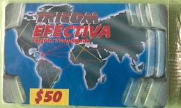 DOMINICAINE  -  Prepaid  -  TRICOM EFECTIVA  - $50 - Dominicana