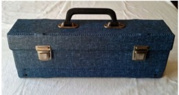 Valise Pour Rangement 18 Cassettes Audio - Objet Vintage - 70ies - Accessoires, Pochettes & Cartons