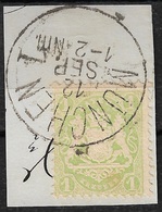 1875 BAYERN 1Kr. Mi.Nr. 32c Auf BRIEFSTÜCK - GEPRÜFT STEGMÜLLER BPP - KABINETT - Usati