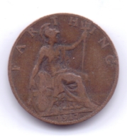 GREAT BRITAIN 1917: 1 Farthing, KM 808 - B. 1 Farthing