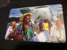 BRITSCH VIRGIN ISLANDS  US $ 10,--  CHIP CARD  Men On Steel Drum By Cruise Ship  **519** - Vierges (îles)