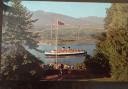 Cpa,cpsm, VANCOUVER, B.C, Canada, Ship CPSS Princess Patricia Passing Under The Lion's Gate Bridge, Stanley Park, - Vancouver