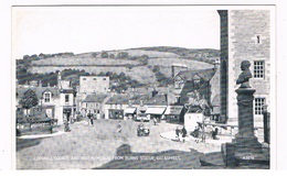 UK-3327   GALASHIELDS : Cornmill Square And War Memorial From Burns Statue - Selkirkshire