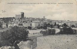 84)   CHATEAUNEUF Du PAPE -  Côté Ouest Ou Du Barri - Le Chateau Des Papes - Les Remparts Et Les Tours - Chateauneuf Du Pape