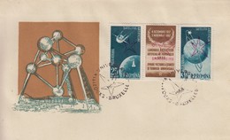 Enveloppe  FDC  1er Jour   ROUMANIE     Exposition  Universelle  BRUXELLES   1958 - 1958 – Bruxelles (Belgio)