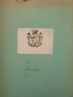 Ex-libris Héraldique Illustré XIXème - Genève - ROCCA-BARTHELOT ? - Ex Libris