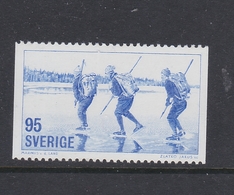 SPORT SKATING PATINAGE Schlittschuhlaufen SWEDEN SUEDE SCHWEDEN 1977 MI 976 MNH - Badminton