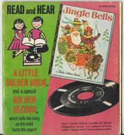 JINGLE BELLS – READ ALONG BOOK VINYL RECORD  – GOLDEN PRESS - 1964 - 000186 - Chants De Noel