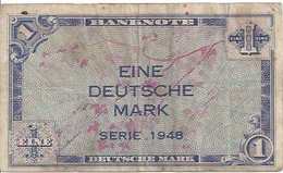 GERMANY FED. REP.  P02a 1 MARK 1948 VF SCARCE - 1 Deutsche Mark