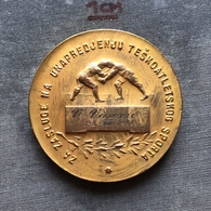 Medal Plaque Plakette PL000127 - Wrestling Yugoslavia Federation Reward V. VASOVIC 1955-08-23 - Other & Unclassified