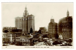 Ref 1351 - Early Real Photo Postcard - Municipal Building & City Hall - New York - USA - Andere Monumente & Gebäude