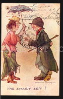 Frederick Spurgin Wanderers Umbrella - Postcard Artist Signed Artiste Carte Postale Signée W5-1368 - Spurgin, Fred