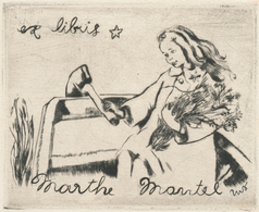 Ex Libris Marthe Martel - Maria Segers (1922-1979) - Ex-Libris