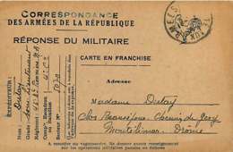 210320 - MILITARIA GUERRE 1939 45 FM Réponse Du Militaire PIONNIERS NA 1940 Illustration Coq - Storia Postale