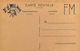 210320 - MILITARIA GUERRE 1939 45 FM Illustration 3 Drapeaux Casque Militaire - Storia Postale