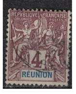 REUNION           N°  YVERT  :   34  OBLITERE       ( Ob   5/35  ) - Oblitérés