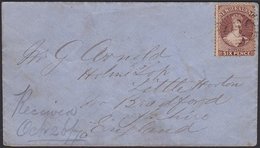 NEW ZEALAND - ENGLAND 6d CHALON COVER - Lettres & Documents