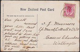 NEW ZEALAND POSTCARD RARE EARLY STATE COLLIERIES POSTMARK - Briefe U. Dokumente
