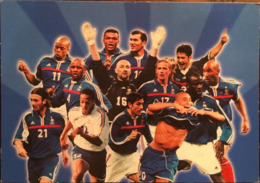 Cpm, L'Equipe De France De Football, "tous Supporters" Publicités Total, Elf "voulez-vous Encourager L'équipe De France? - Soccer