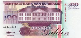 SURINAME 100 GULDEN 1998  P-139b  UNC - Surinam