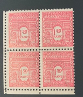 Bloc 4 Timbres Neufs ARC De Triomphe 1,50 Frs YT 625 1944 - 1944-45 Arc De Triomphe