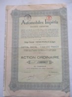 Automobiles Imperia - Nessonvaux - Action Ordinaire - Automovilismo