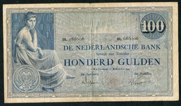 Netherlands  - 100 Gulden 1921 'Grietje Seel' 116-3B - See The 2 Scans For Condition.(Originalscan ) - [1] …-1815 : Avant Royaume