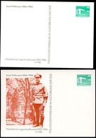 DDR PP18 C2/009b Privat-Postkarte FARBAUSFALL BRAUNROT Thälmann 1985 - Private Postcards - Mint
